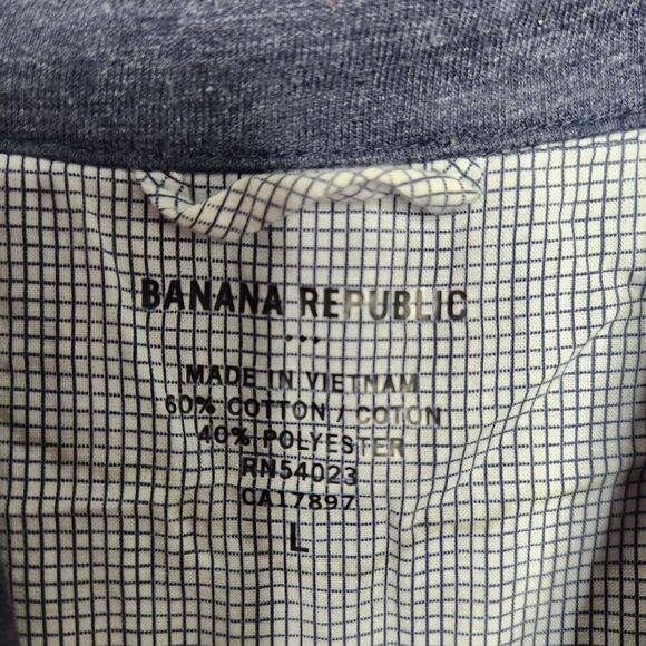 Banana Republic Men's Shirt Long Sleeve Blue Collared Size Large Casual - Picture 2 of 12